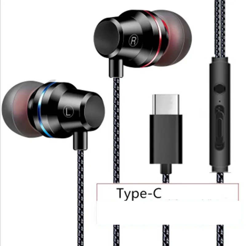 Тип C Usb музыкальный плеер наушники-вкладыши Наушники Xiaomi 6 аудиофоны ушной крючок bluetooth наушники ухо Вилки линия Управление гарнитура вкладыши с микрофоном
