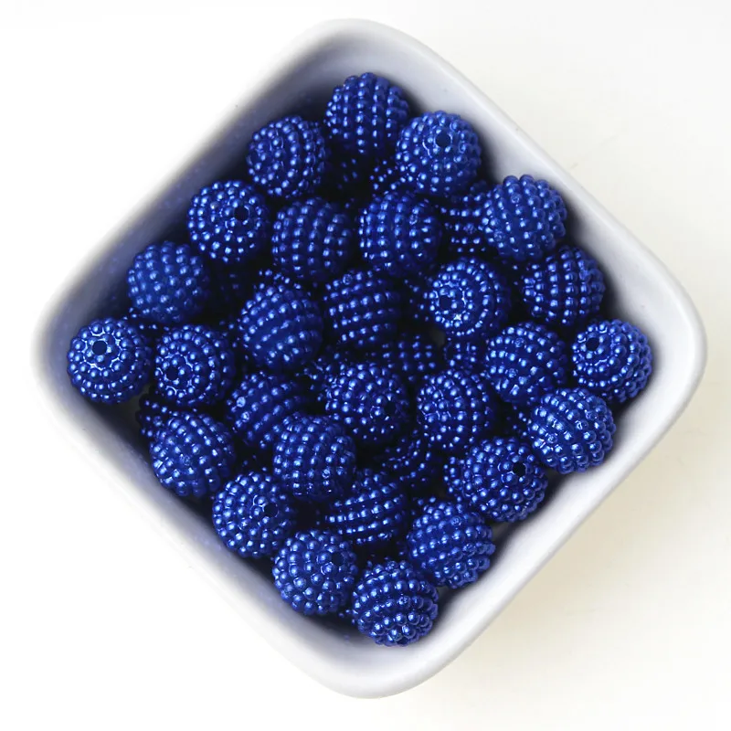 Dark Blue 100 шт 10 мм Разноцветные Бусины Bayberry Акриловые Имитация жемчуга бусинки соответствуют Европе бусины для самостоятельного изготовления ювелирных изделий - Цвет: Dark Blue