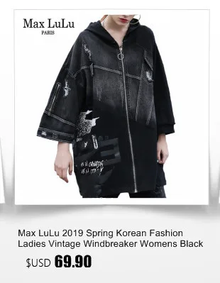 Max LuLu Осенняя мода корейский стиль дамы панк уличная женская черная кожаная Лоскутная куртка на молнии Винтаж Водолазка пальто