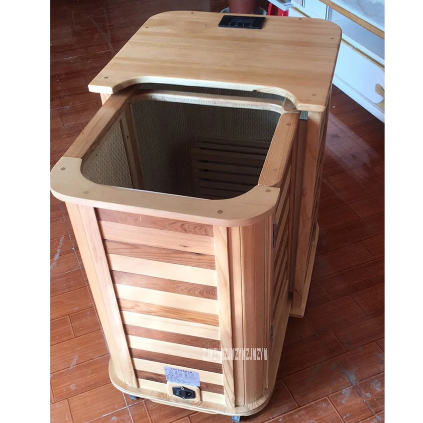 hzf-0012 Household Sauna Steaming Room Home Solid Wood Sauna Room Far Infrared Sauna Box Steamer Dry Sauna Room 110V/220V 690W