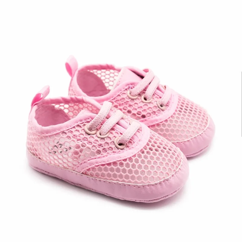 Обувь для новорожденных девочек и мальчиков дышащая обувь младенцев с сеткой