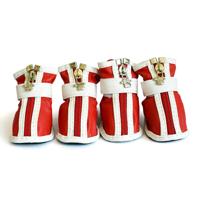 Обувь для собак высокого качества Цвет синий черный водонепроницаемые ботинки