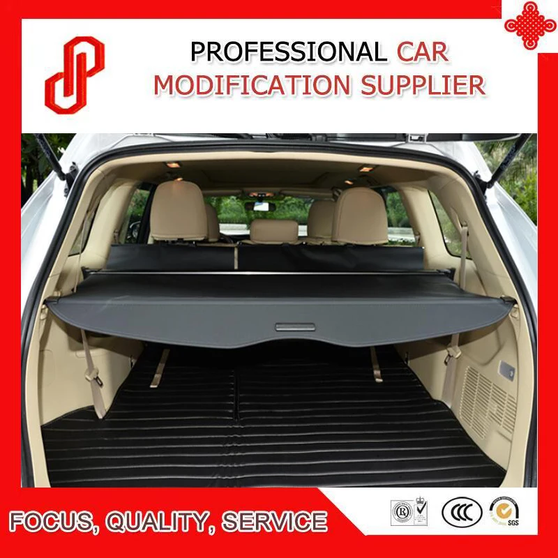 

Black beige color Rear Trunk Security Shield retractable Cargo cover Tonneau cover for Highlander 2009 2010 11 12 13 14 15 16