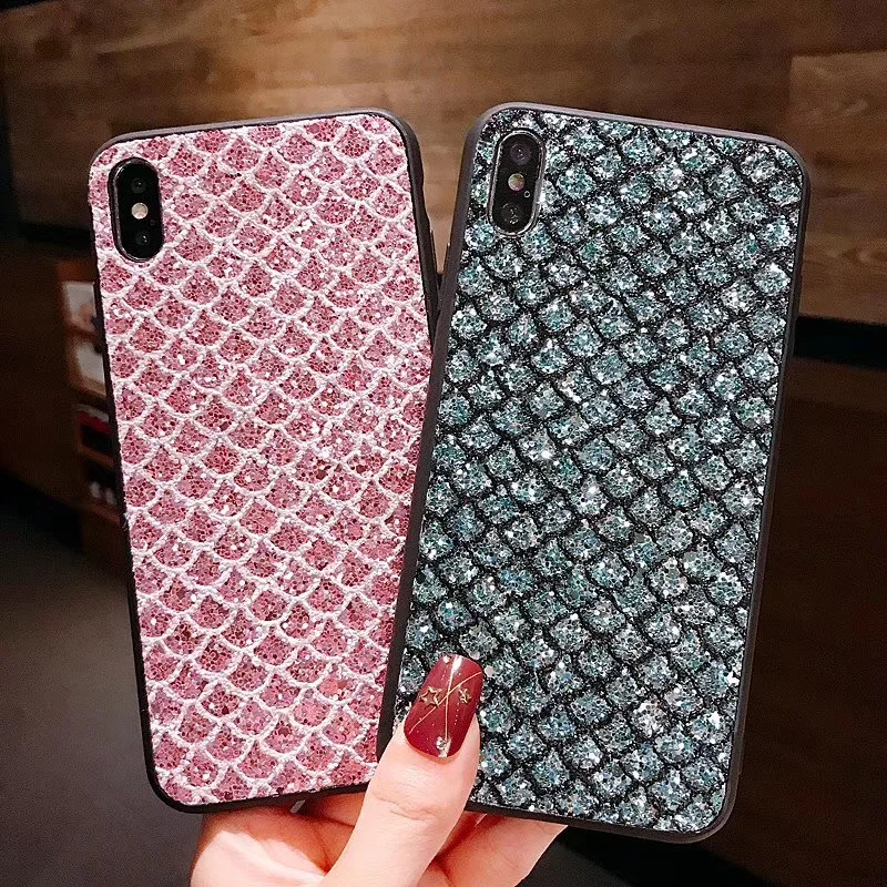 Блестящий чехол в клетку для Samsung S10 lite S9 Plus M20 J4 J6 J8 J730 блестящие весы Galaxy A10 A20 A30 A40