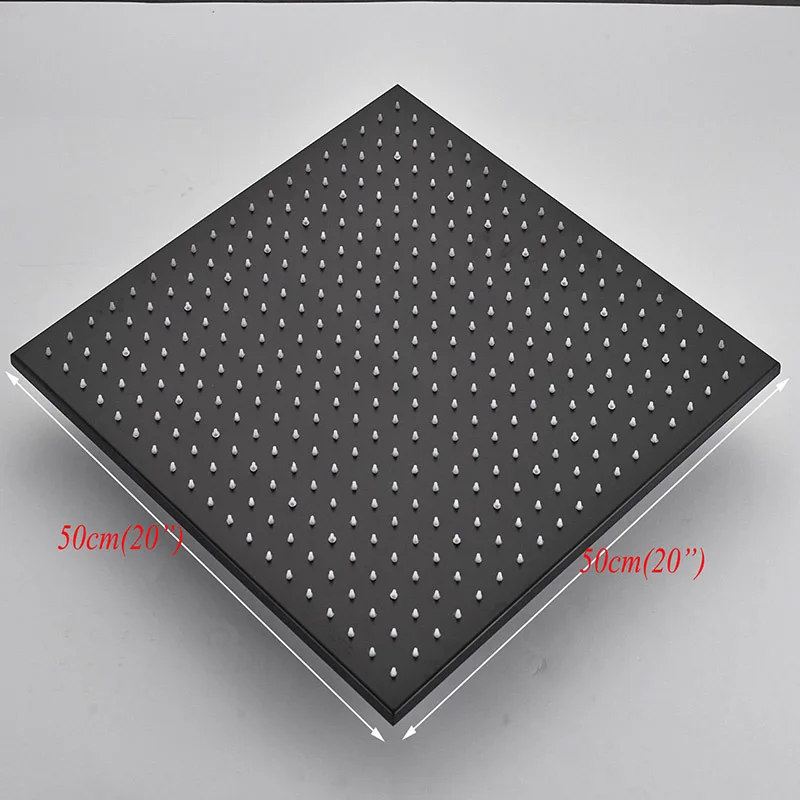 20inch Ulgksd Душевая насадка для ванной комнаты 8 ''/10''/12 ''/16'' 20 ''масло терли Бронзовый Смеситель для душа для ванны дождевая насадка для душа s para ванная комната - Цвет: 20inch
