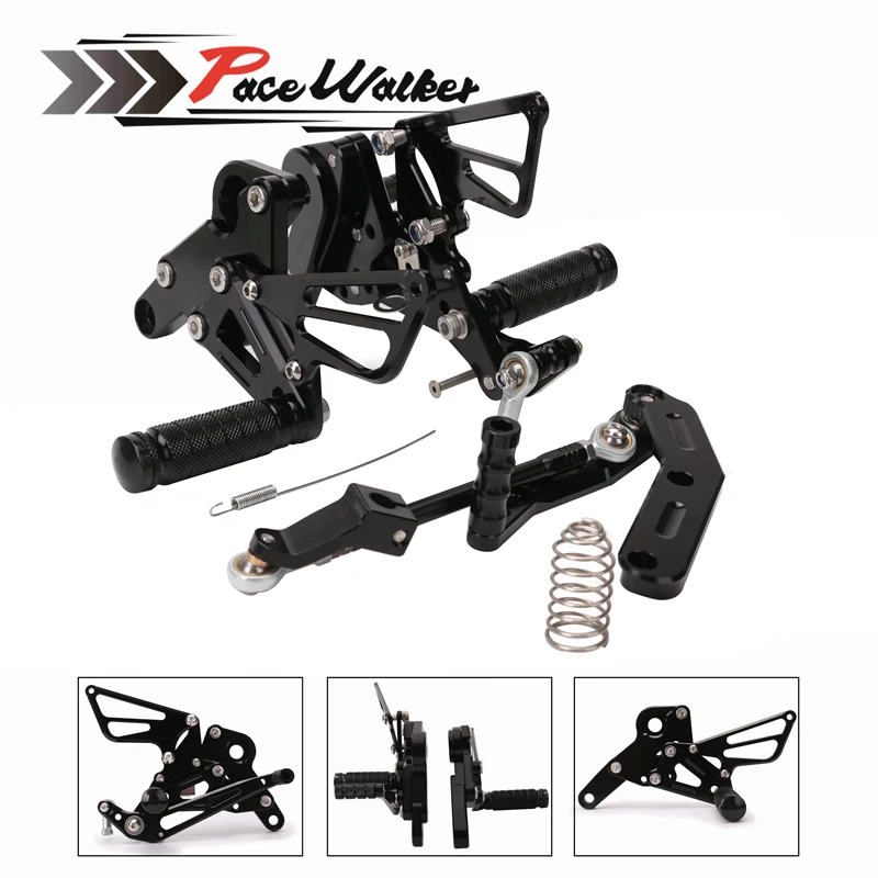 CNC алюминиевый мотоцикл задние регулируемые наборы ножные для Yamaha MT09 Mt 09 2014