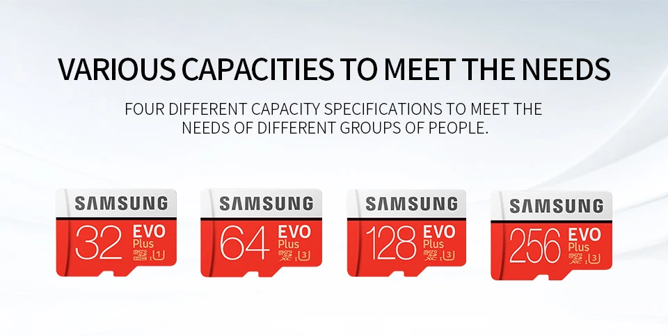 SAMSUNG EVO micro sd 128 ГБ 32 ГБ 64 Гб 256 ГБ sd-карта U1 U3 micro sd карта флэш-карта памяти SD/TF tarjeta Microsd для телефона