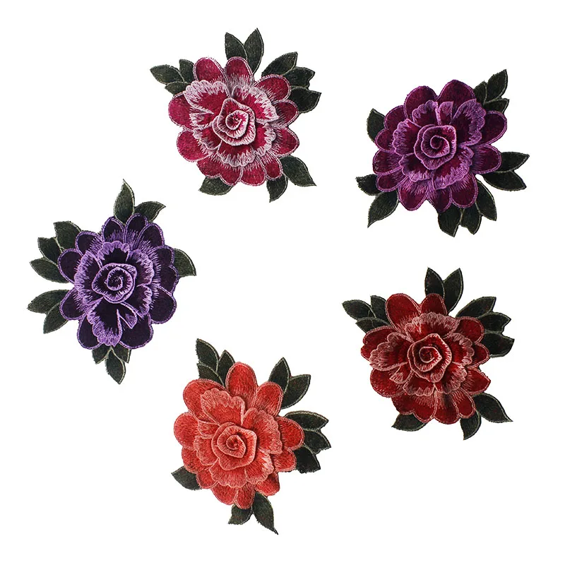 

30piece 3D Floral Embroidery Applique Sew On Patches Lace Venice Cord Motif Garment Decoration Sewing Accessorries T2364