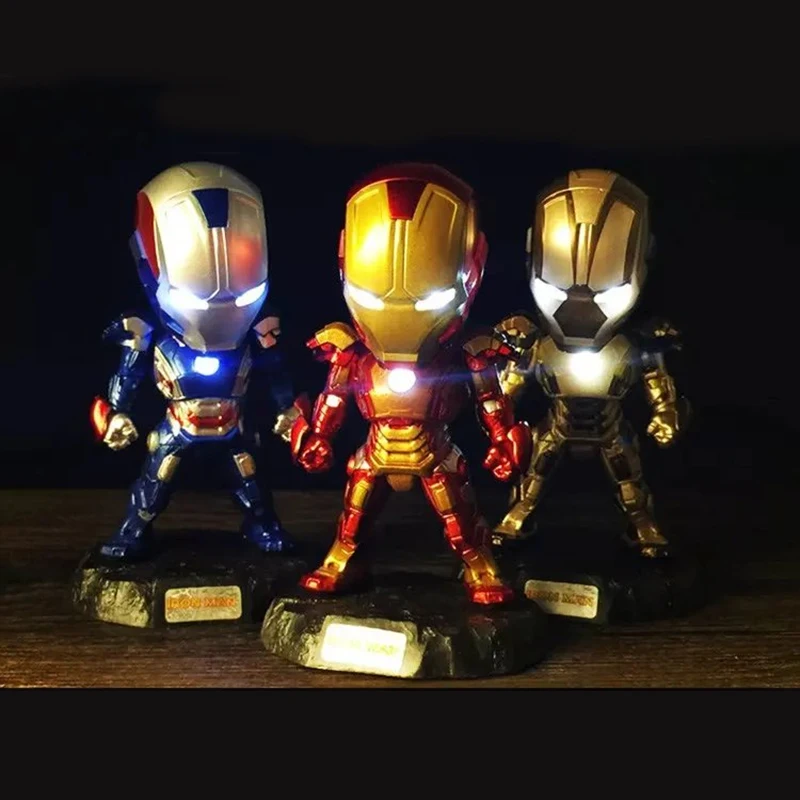 XCZJ Marvel MK42 Железный человек горящими глазами фигурки игрушка в подарок для детей |