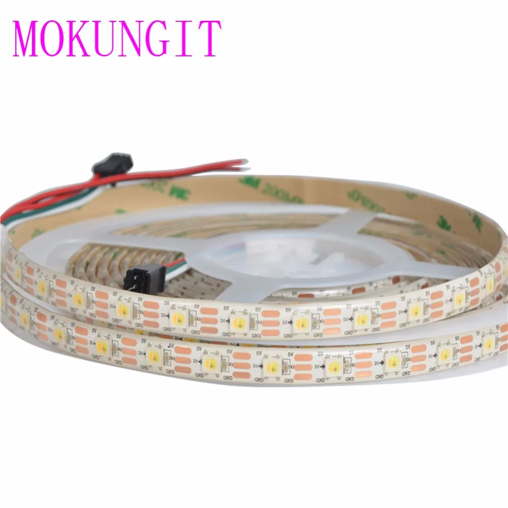 50 м 10x5 SK6812 WWA (теплый белый/холодный белый/янтарный) 30 60 74 96 светодиодов s/пикселей/M