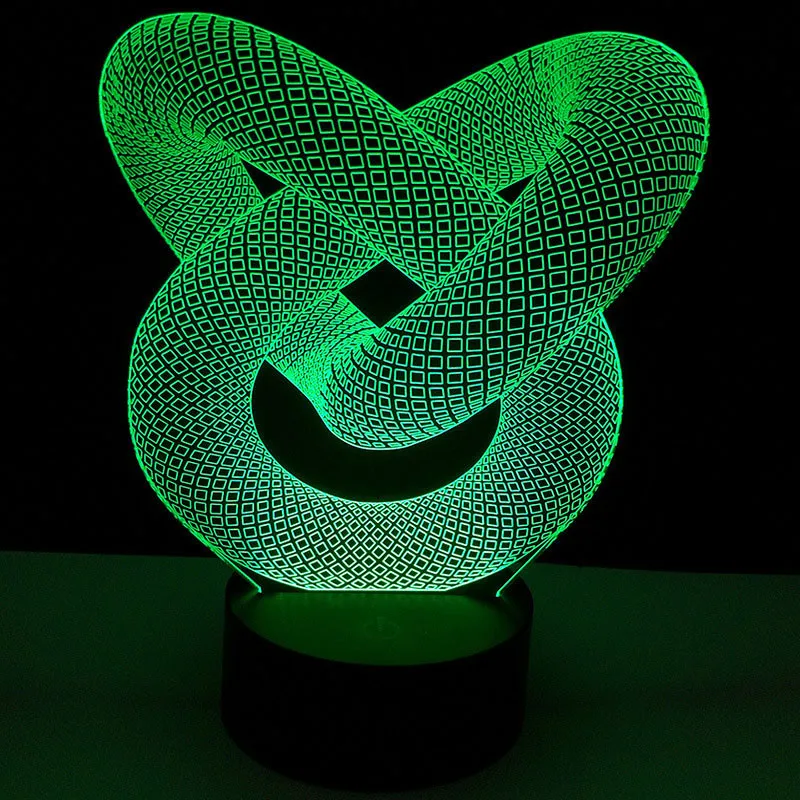 Usb-кабель Сенсорная лампа основа для 3D светодиодного ночного освещения замена 7