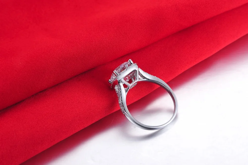 3CT T Брендовое обручальное кольцо NSCD синтетический бриллиант ювелирное изделие