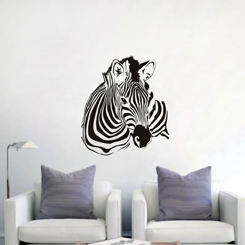 Настенные наклейки Зебра животные домашний Декор виниловые художественные