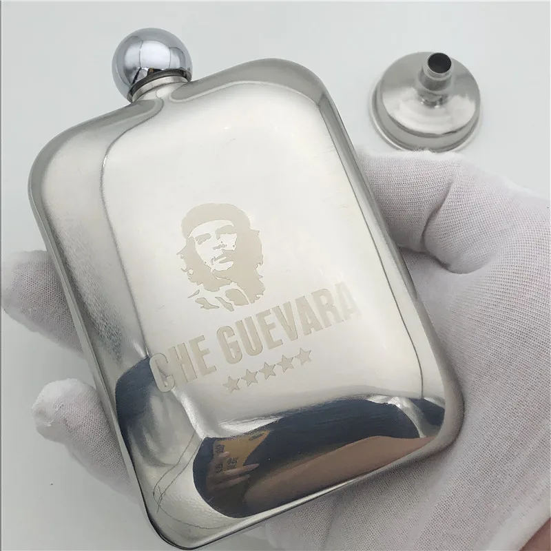 Колба флакон Che Guevara объемом 6 унций фляжка из нержавеющей стали 304 на 170 мл со
