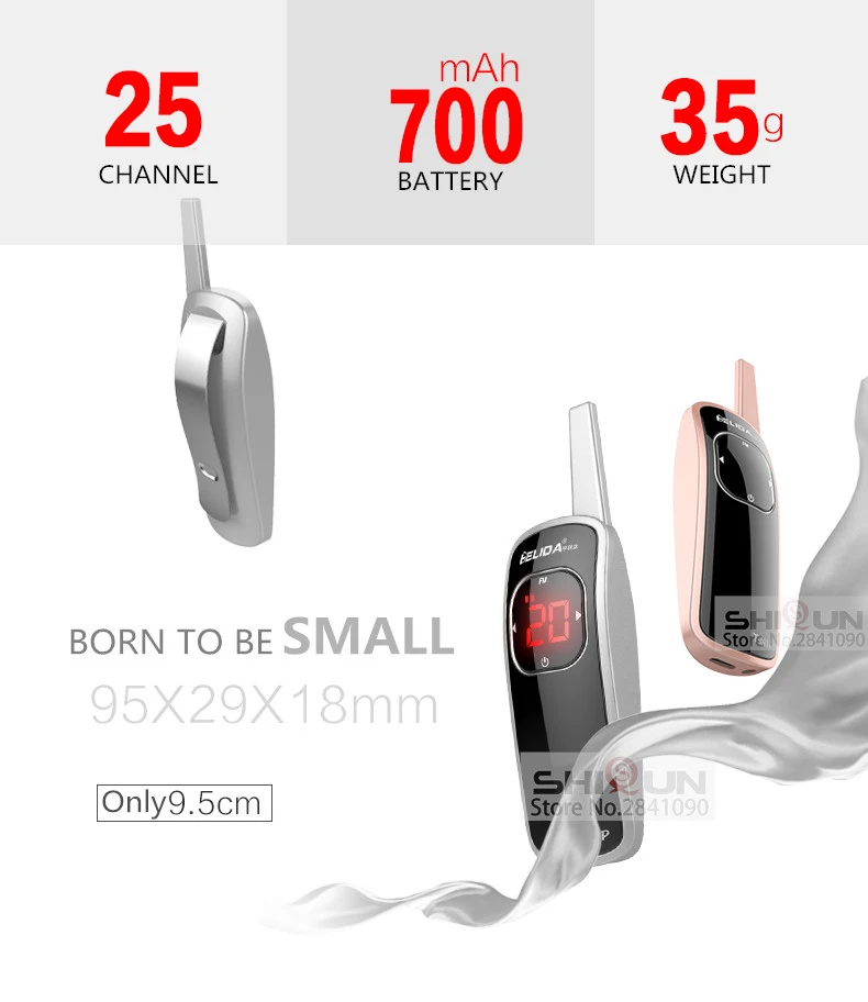 По выгодной цене! 2 шт портативная рация мини с 25 каналами 400 480 мгц самая маленькая