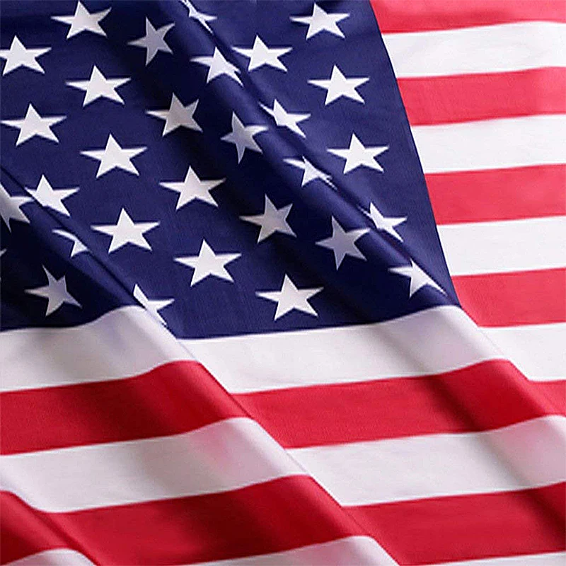 USA Flag Red Line With Brass Grommets Polyester American for Independence Day Double Sided Printed | Дом и сад