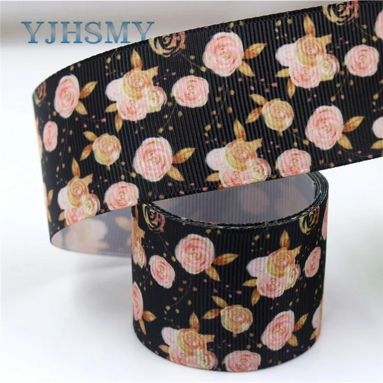 I-181106-144 YJHSMY I-181106-137, 38 мм 5 ярдов мультфильм ленты с цветами термотрансферные печатные корсаж, DIY Одежда ручной работы материалы - Цвет: I-181106-144