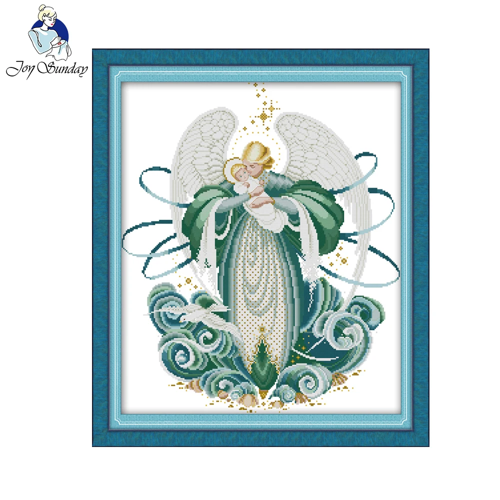 Joy Sunday Flower fairy серия Набор для вышивки крестом 11CT печатная ткань 14CT холст DMC Вышивка крестом с фабрики