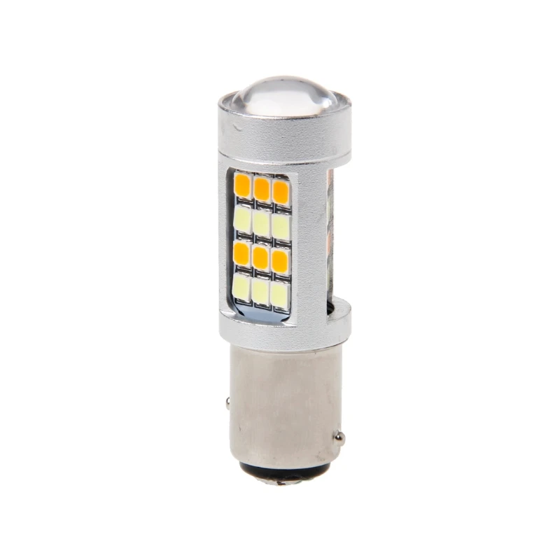 YAM 1157 BAY15D Super Bright White/Amber Switchback 2835 42 LED Light Turn Signal | Автомобили и мотоциклы