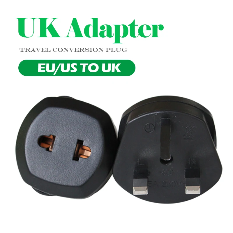 

New Arrival 2019 EU US to UK AC Power Socket Plug Travel Wall Charger Adapter Converter Electric plug power Adaptor