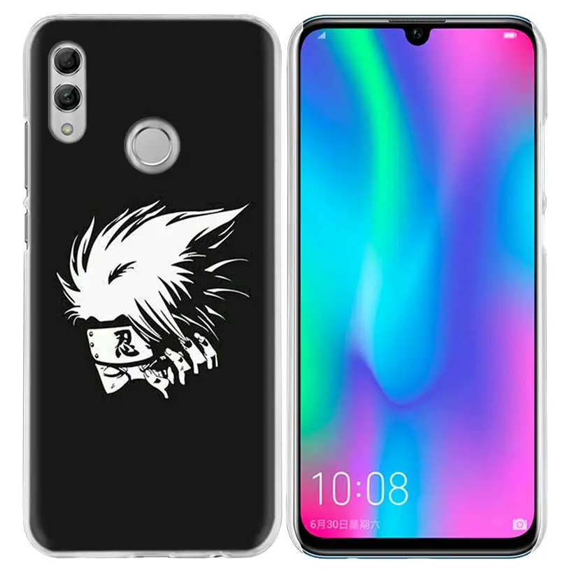 Чехол Наруто Какаши для huawei Honor 8X Y9 9 10 Lite Play 8C 8S 8A Pro V20 20i 10i Y6 Y7 Жесткий PC аниме чехол для телефона