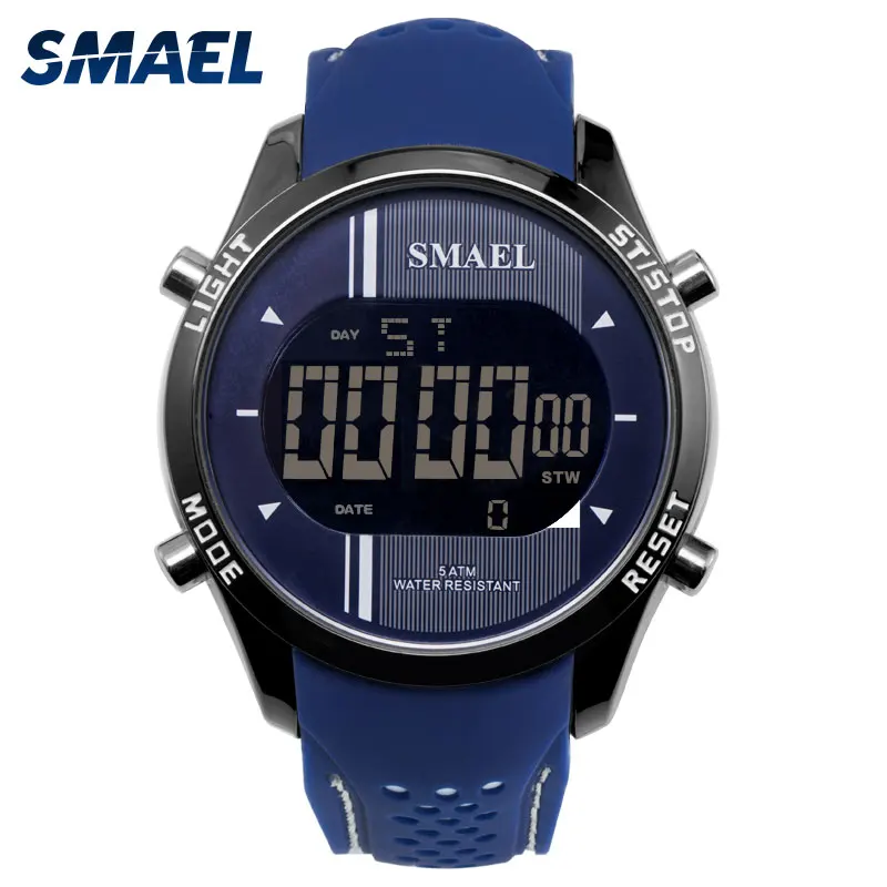 Цифровые наручные часы SMAEL водонепроницаемые спортивные для бега крутые
