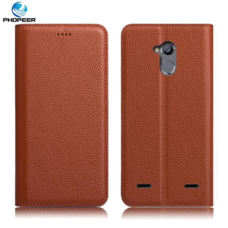 PHOPEER Ретро футляр из натуральной кожи для zte лезвие V7 Lite мобильный телефон Filp