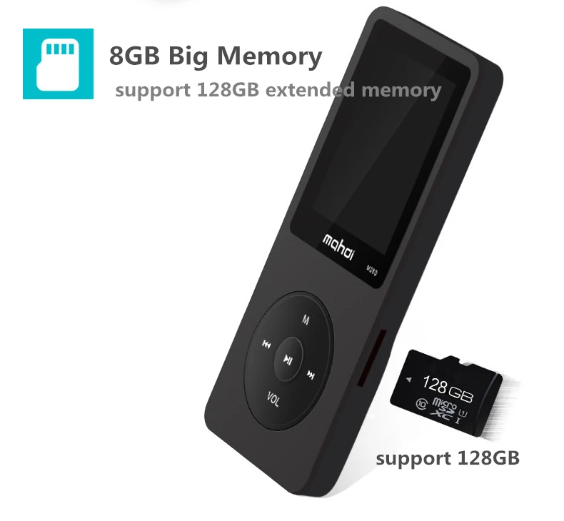 M280 8G 80 часовой аккумулятор с поддержкой MP3 Tf карты LRC Hifi плеер мини экран диктофон