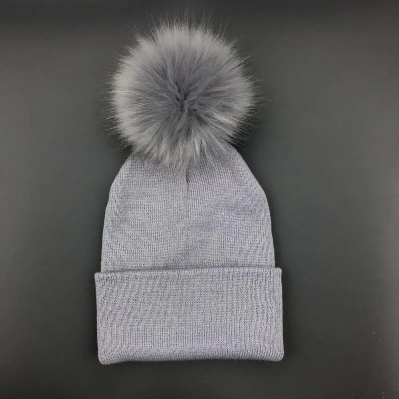 Зимние женские шапки бини, шапка Skullies, шерстяная шапка с помпоном, меховые пушистые шапки, шапки понпон, вязаная шапка, женская вязаная шапка для девочек, черная#20