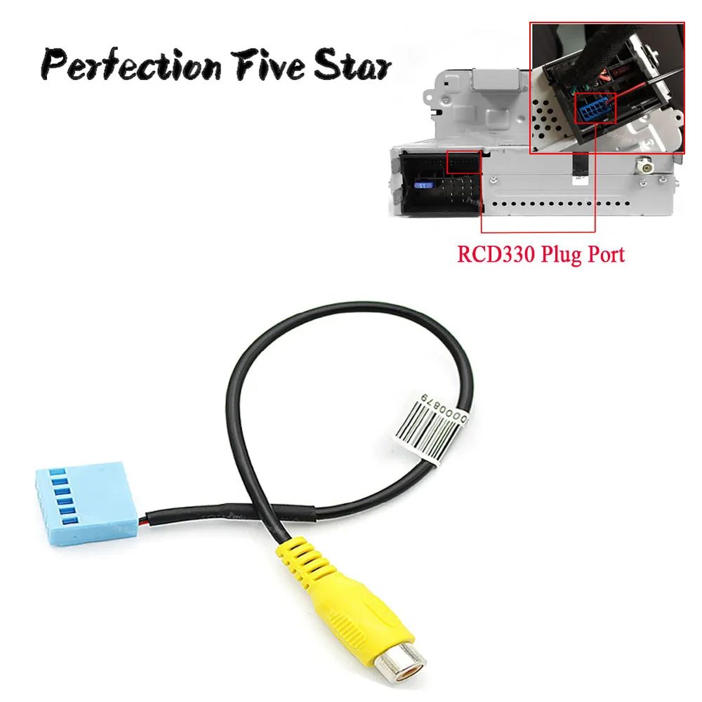 Камера заднего вида MIB RCD330 RCD330G радиоприемник RVC Кабельный адаптер для Volkswagen Golf Jetta