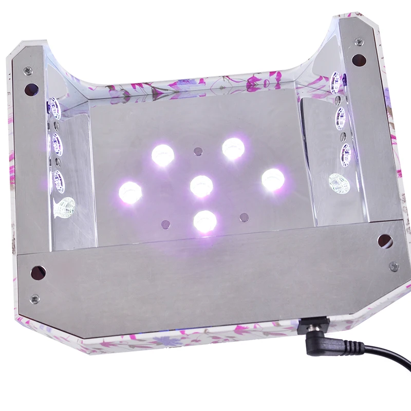 Сушилка для ногтей алмазной формы светодиодная УФ лампа 36 Вт аппарат сушки гель