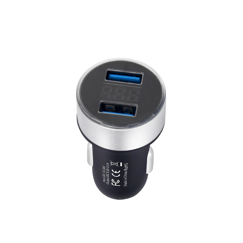 Двойной USB 12V 24V 3.1A мобильный телефон автомобиля Зарядное устройство адаптер