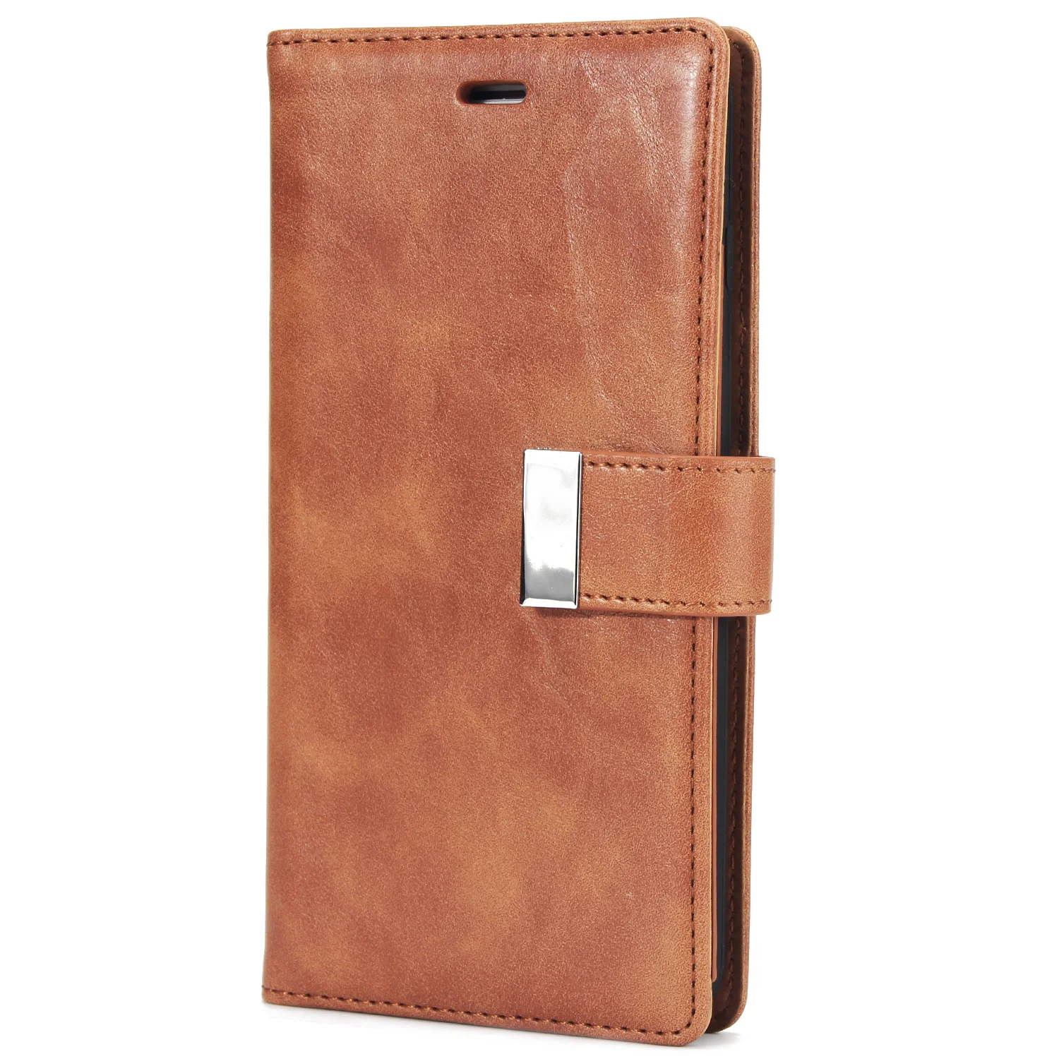 Brown Винтаж кожаный бумажник чехол для samsung Galaxy Note 10 9 8 5 S8 S9 S10 плюс S10E S6 S7 край A3 A5 A7 чехол с откидной крышкой на магните - Цвет: Brown