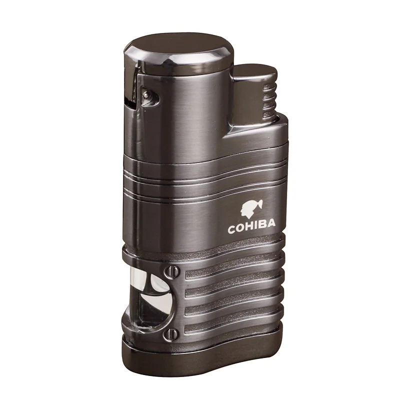 COHIBA Mini Metal Windproof Pocket Cigar Lighrer With 4 Jet Blue Flame | Дом и сад