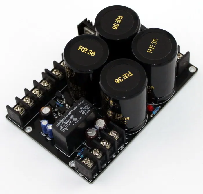 Усилитель YJ PSU 10000 мкФ/50 V X4 выпрямитель + усилитель защиты динамика | Электроника