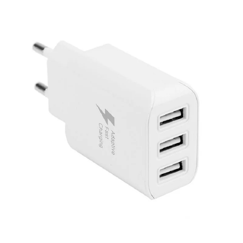 EU Зарядное устройство USB Quick Charge 3,0, быстрое зарядное устройство для samsung, штепсельная вилка европейского стандарта, зарядное устройство для путешествий, адаптер 5 В, 2,4 А, 3 порта, настенное зарядное устройство - Тип штекера: EU