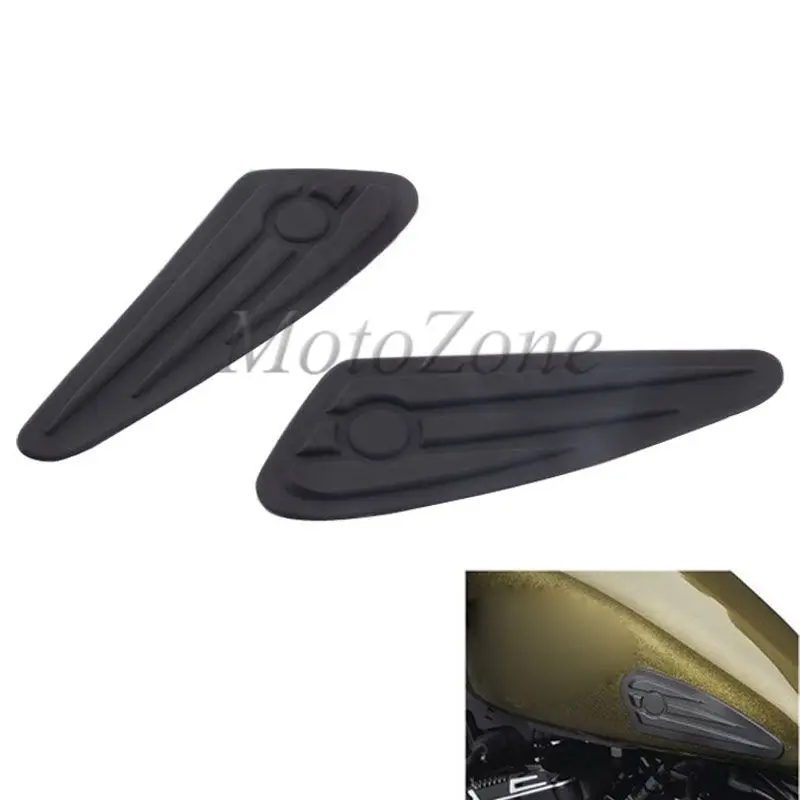 Tank Stickers Rubber Peel Fuel Pads Knee Protector Suit For Harley Sportster XL 883 1200 Dyna Street 500 750 Softail | Автомобили и