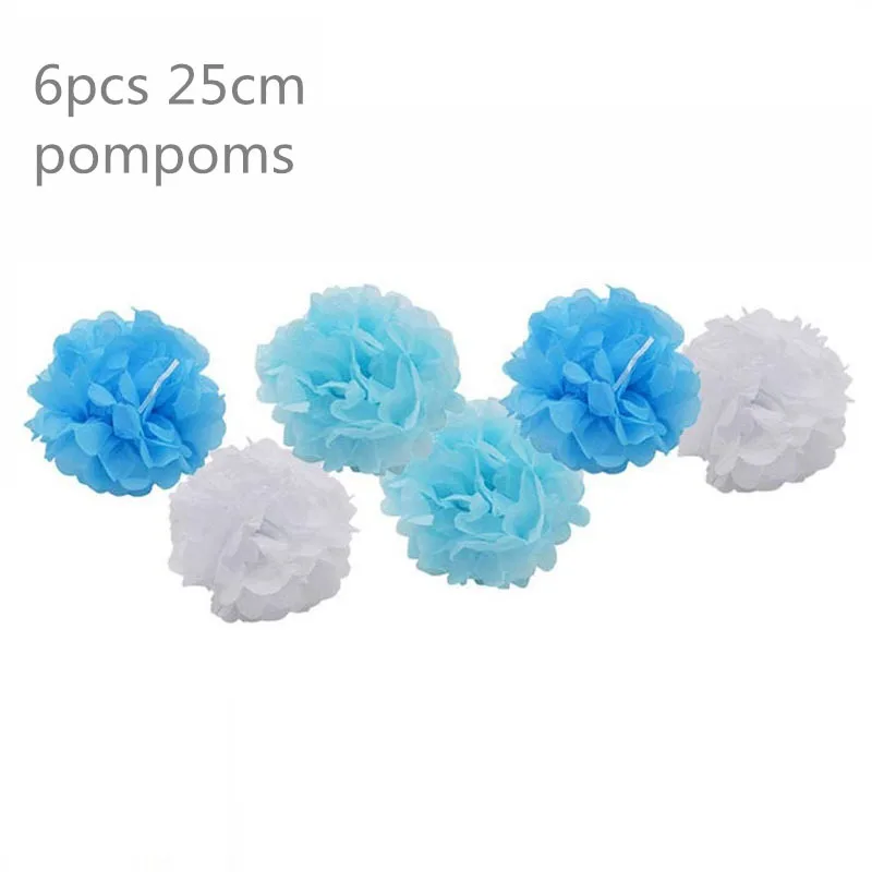 25cm paper pompoms Baby Shower Boy украшения для девочек это мальчик это баннер с девушкой oh Детские воздушные шары пол раскрыть Дети День Рождения Вечеринка baby Shower - Цвет: 25cm paper pompoms