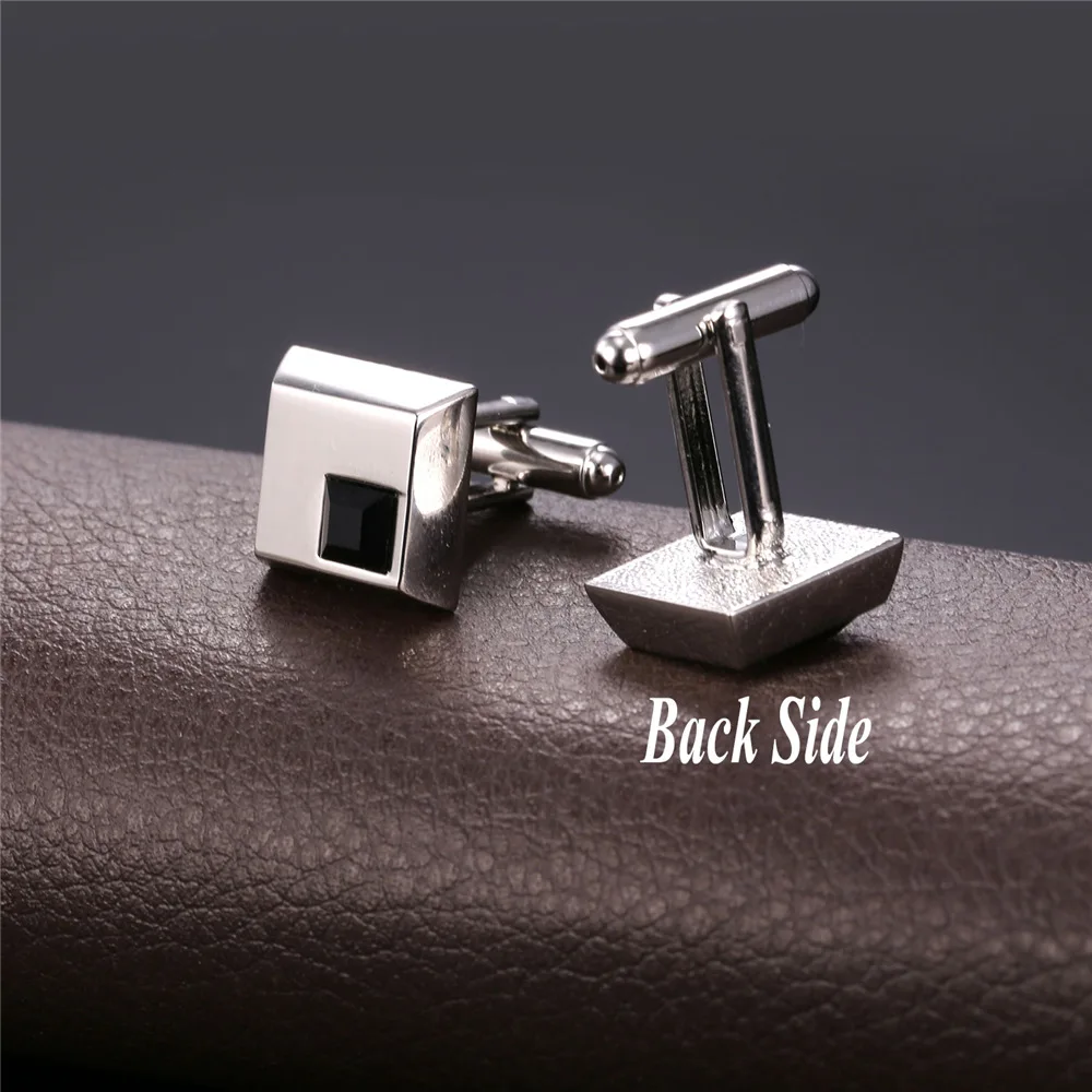 Золотые запонки для мужчин Классический дизайн Квадратные Запонки роскошные