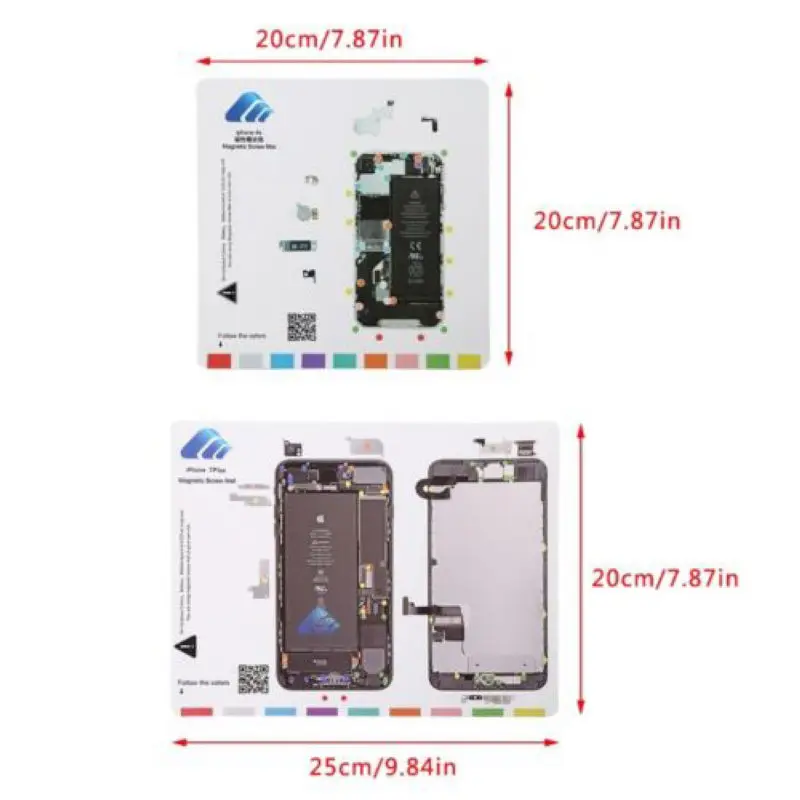 Магнитный винт-коврик для iphone XR XS Max Pro, магнитный винт-хранитель, коврик, руководство по ремонту, инструменты для iphone XR XS Max