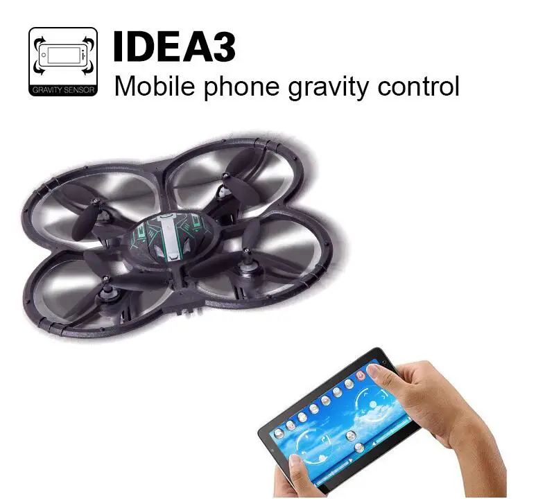 Лидер продаж WI FI FPV двойной Управление Радиоуправляемый Дрон 2 4 г 4CH 100 м высота