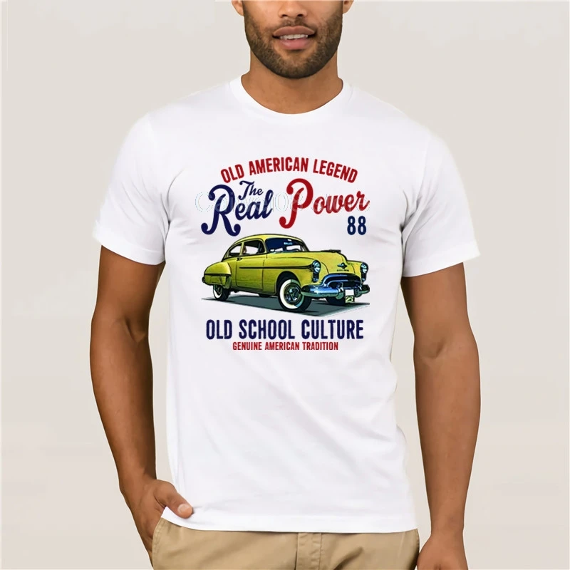 

Men's 2019 Fashion Style T-Shirt VINTAGE AMERICAN CAR NEW COTTON Shirt Tee Tops New fashion trend