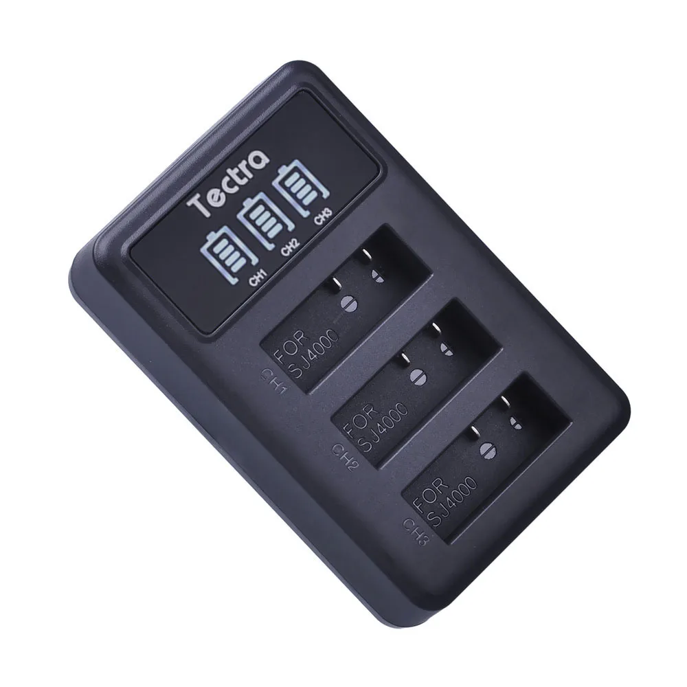 2 шт. Аккумулятор для экшн камеры + светодиодный USB 3 слота зарядного устройства AKASO