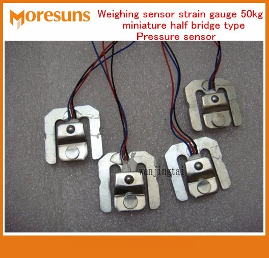

Free ship 10pcs Weighing sensor wholesale students experimental strain gauge 50kg miniature half bridge type Pressure sensor