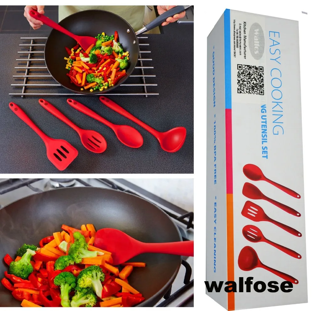 Не содержит BPA 100% пищевого силикона кухонная утварь набор кухонной