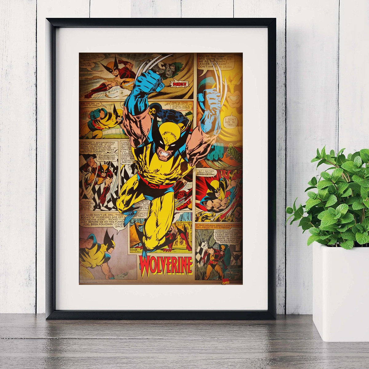 Комический Росомаха Цитата холст искусство печать плакат настенные фотографии