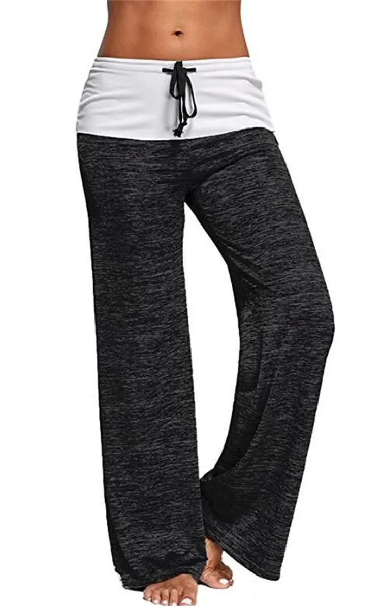 

Women's Wide Leg Pants Loose Drawstring 2019 Casual Sports Pants For Women Female Summer Long Fashion Sweatpants Pantalon Femme