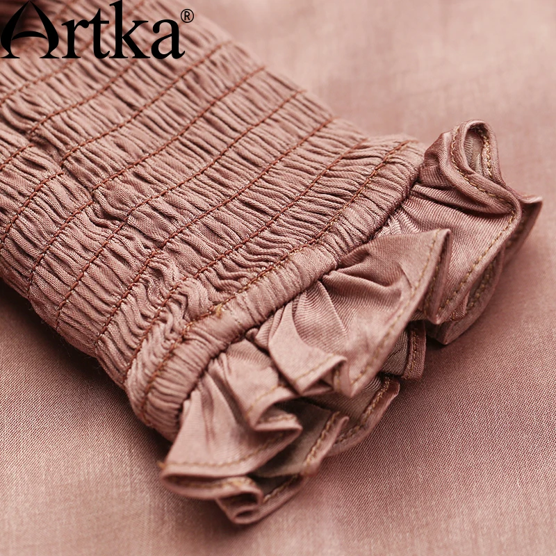 Artka Женская Осенняя Новинка 2 цвета подходящая ко всему рубашка винтажный