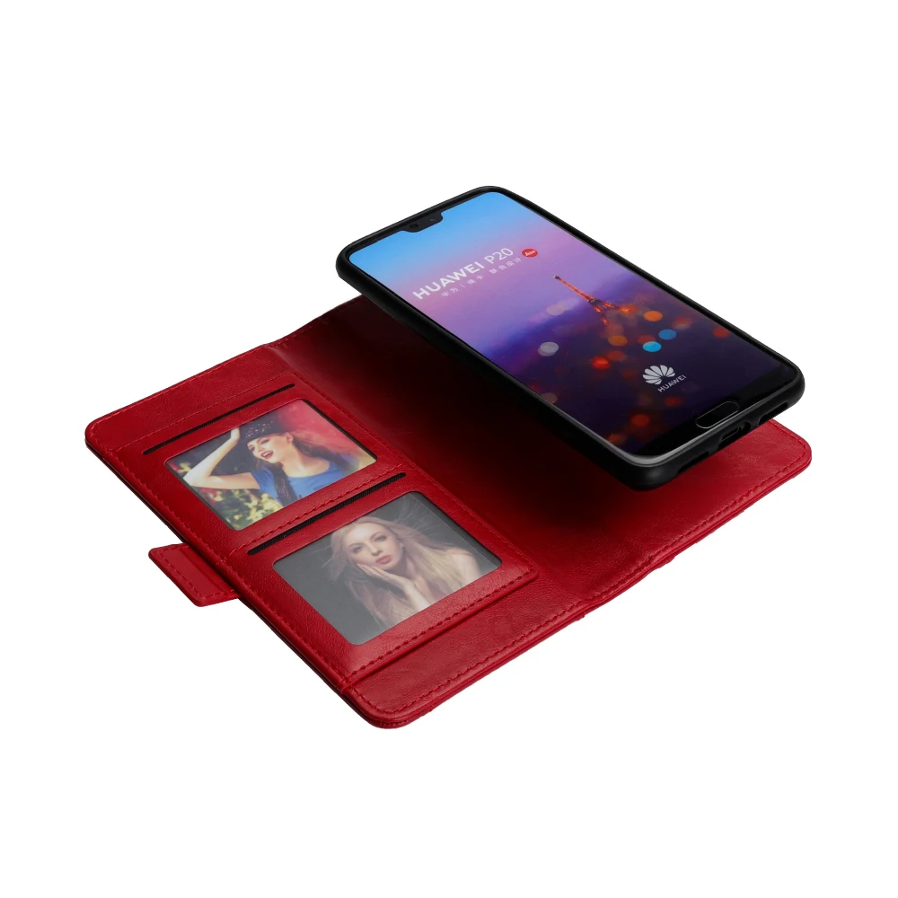 Vintage Wallet Flip Kickstand Phone Bag Case for Huawei P20 Pro Credit Card Holder Coque Cases P20Pro Cover | Мобильные телефоны и