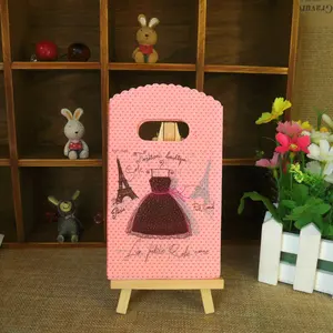 Горячая Распродажа Новый дизайн Оптовая Продажа 50 шт.лот 9*15 см Высокое качество Горячая розовая маленькая упаковка для подарков на день рождения сумки